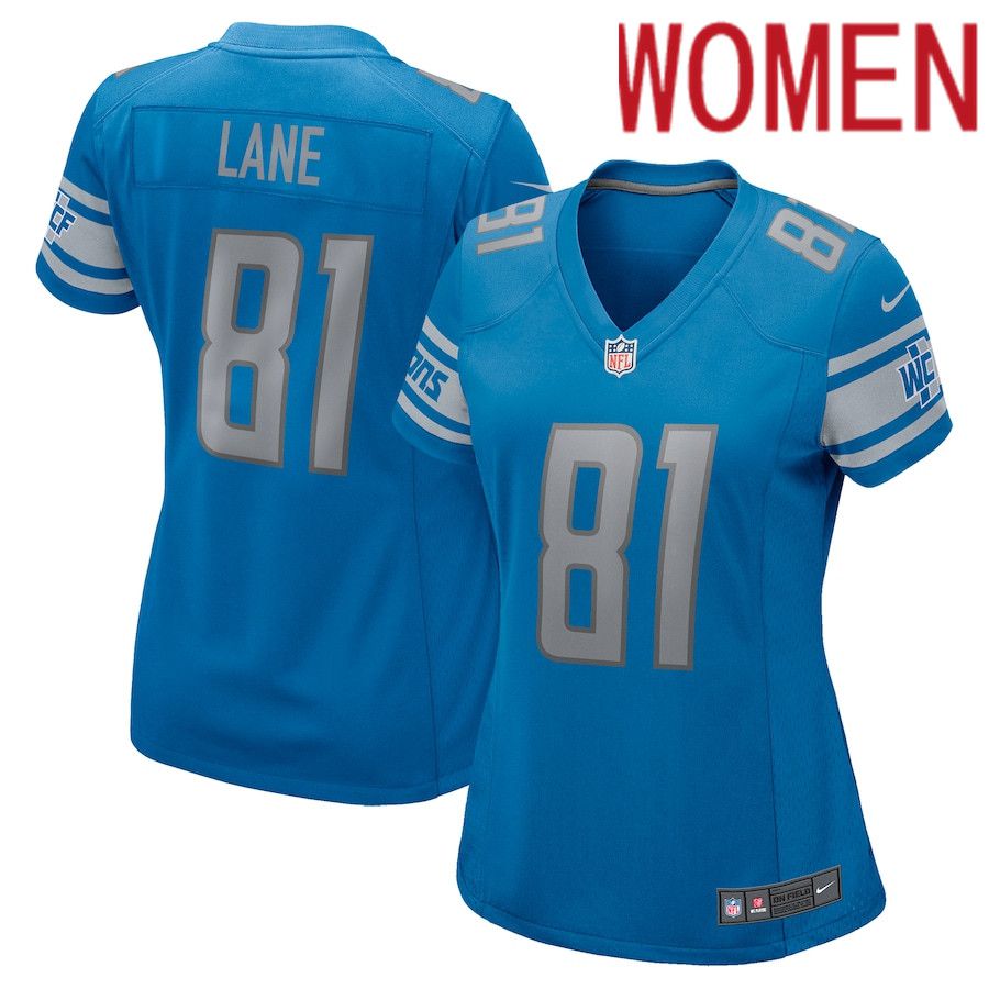 Women Detroit Lions 81 Night Train Lane Nike Blue Game Retired Player NFL Jersey